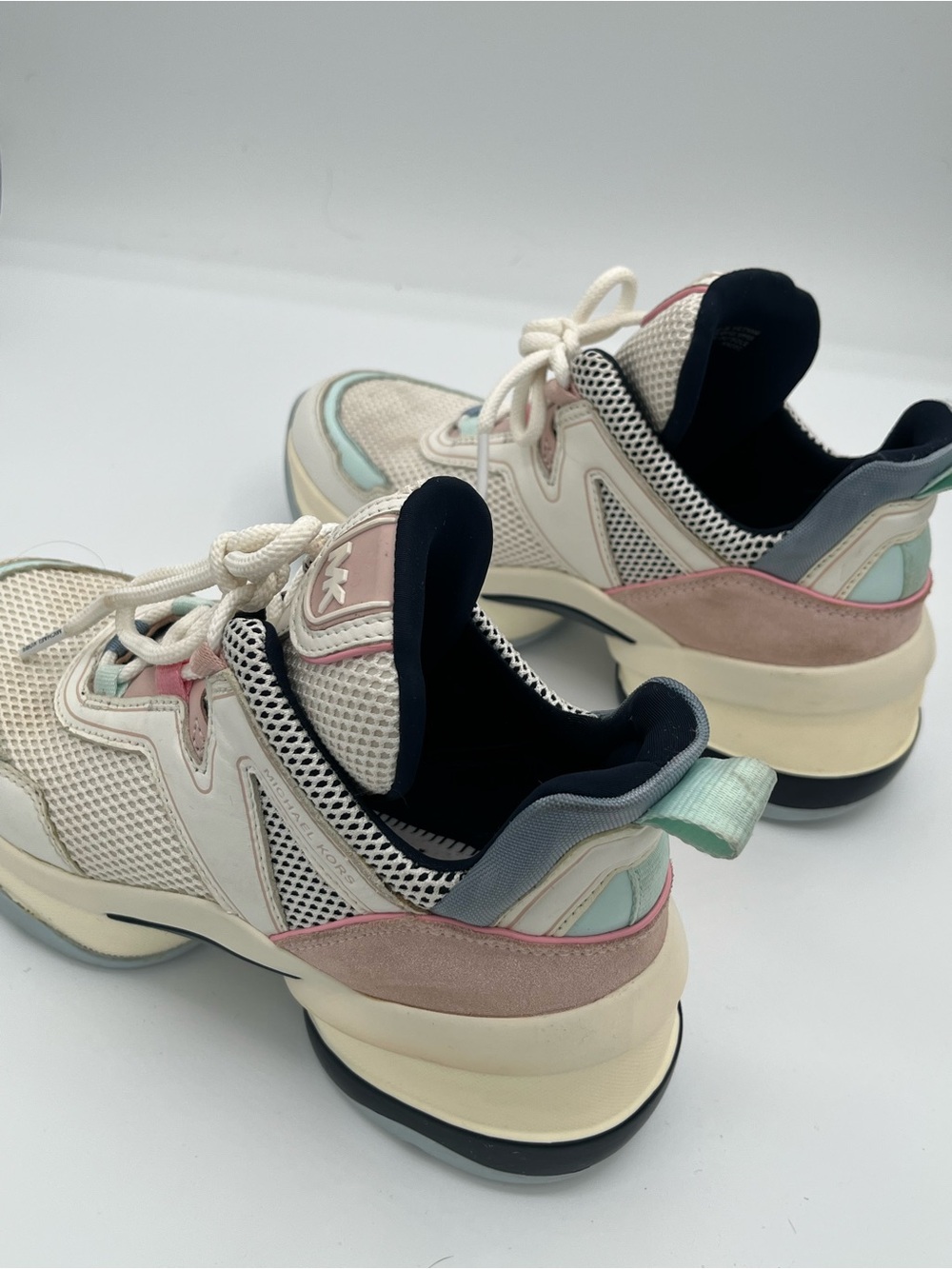 Designer Michael Kors Pastel Athletic "Olympia" Trainer Sneakers Womens 7M